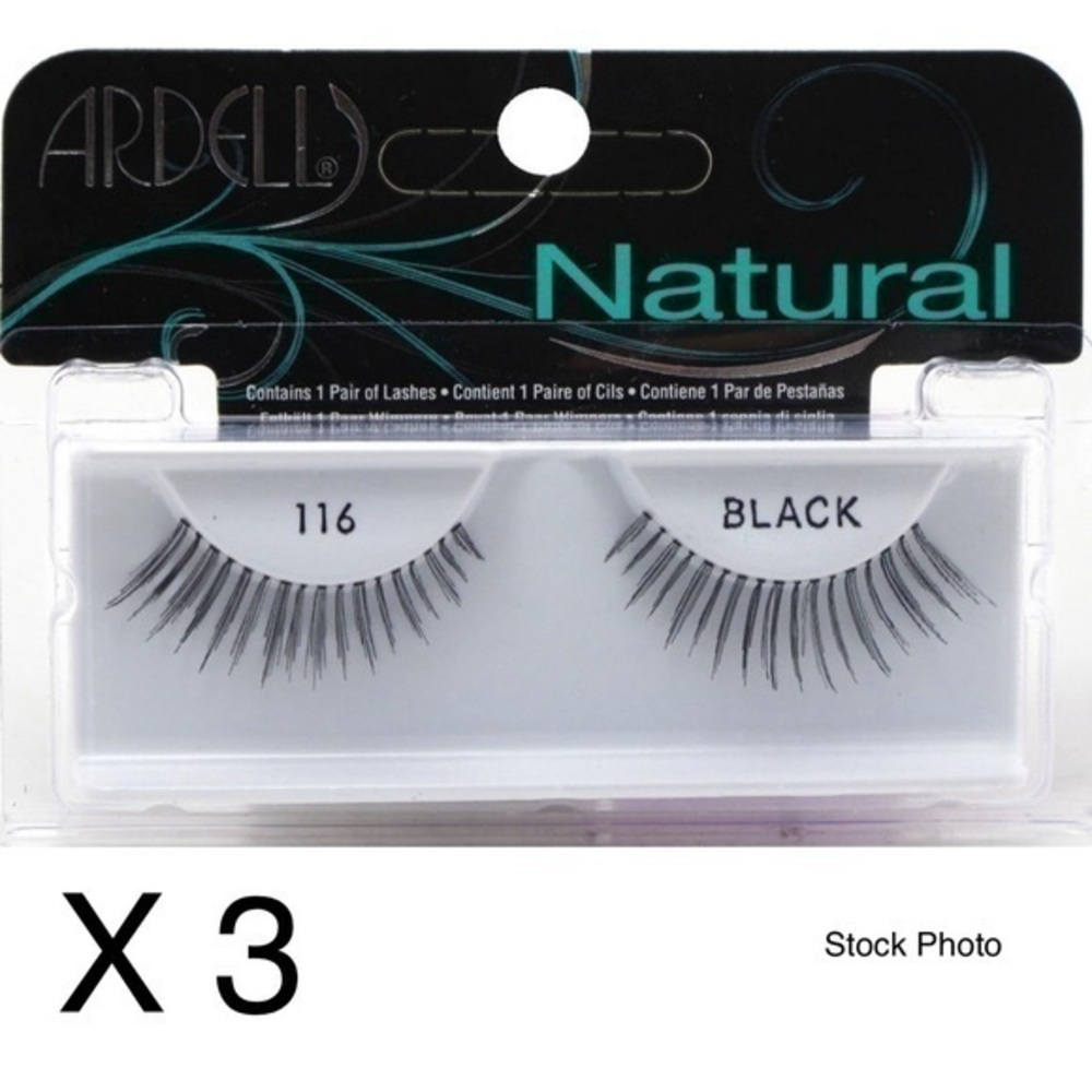 Ardell natural lashes bundle black 116 x3